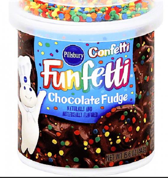 PILLSBURY Funfetti 'Chocolate Fudge' CONFETTI Frosting Kuchencreme 442gr